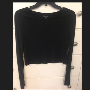 TopShop black crop top